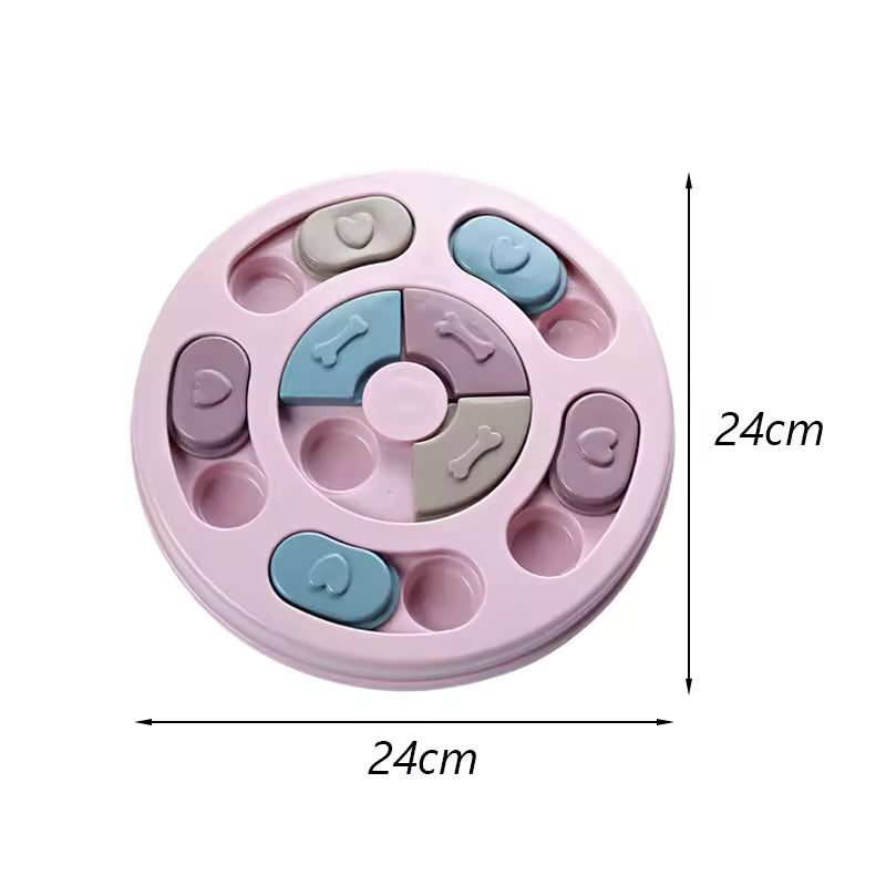 Interactive Slow Feed Dog Puzzle Toy Bowl