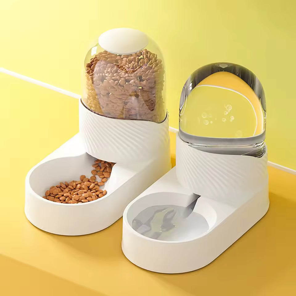 Large Capacity Dog Auto Feeder &amp; Water Dispenser