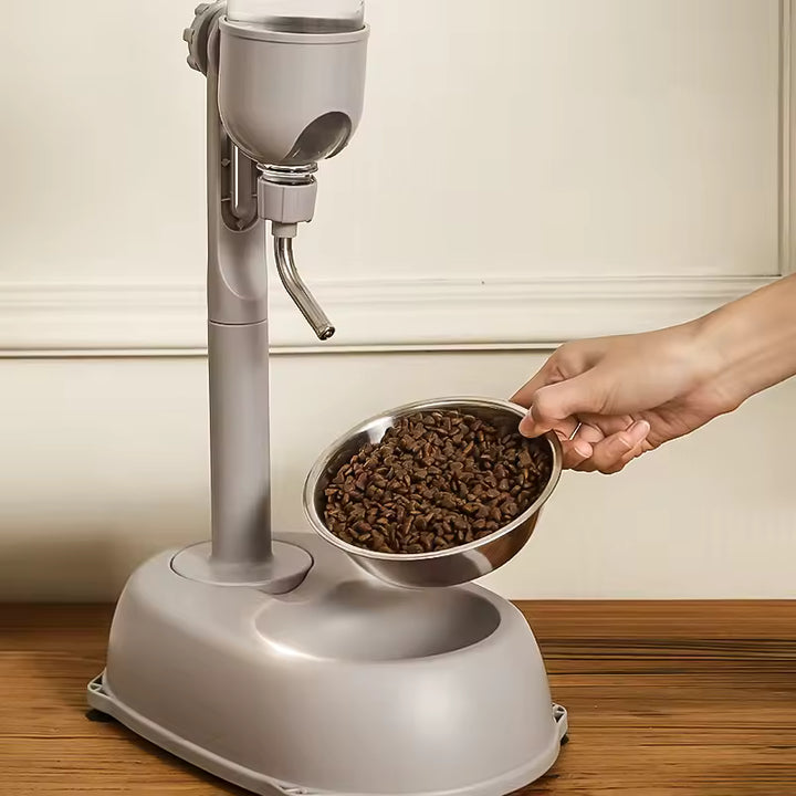 Gravity Water Feeder Dog Bowl