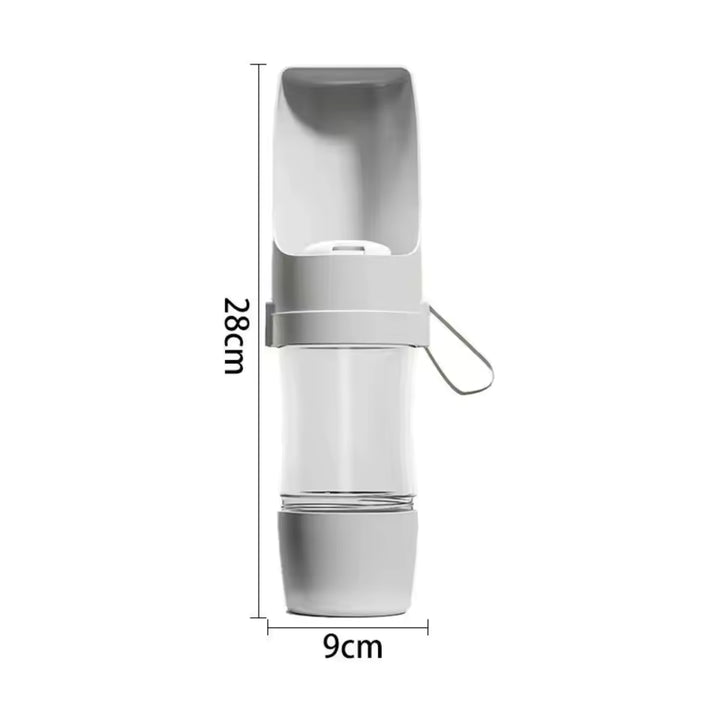 Portable Dog Water Bottle with Food Storage