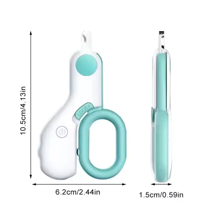 LED Light Dog Nail Clipper with Safety Lock