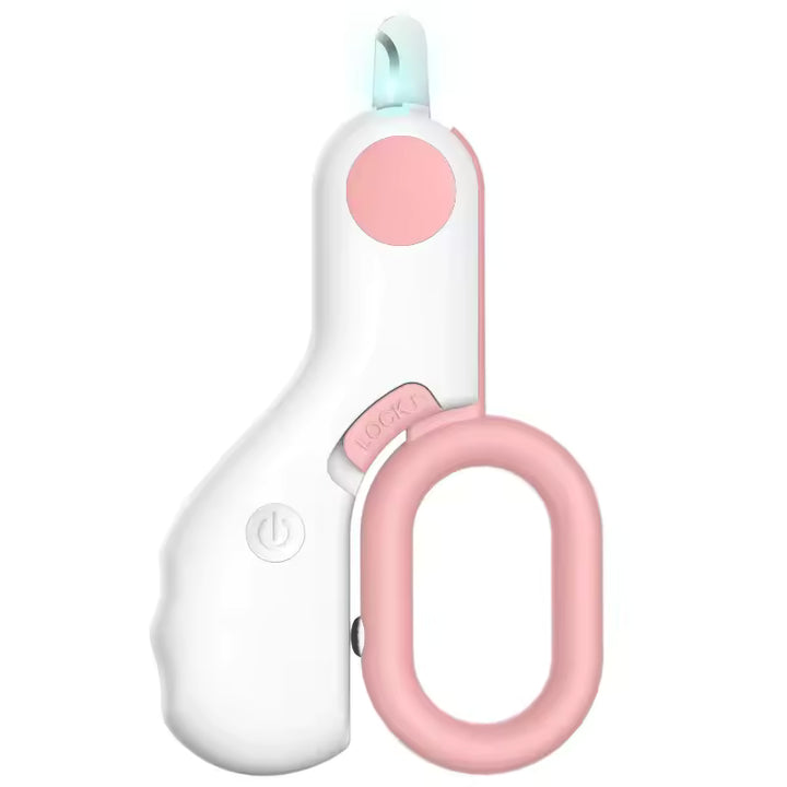 LED Light Dog Nail Clipper with Safety Lock