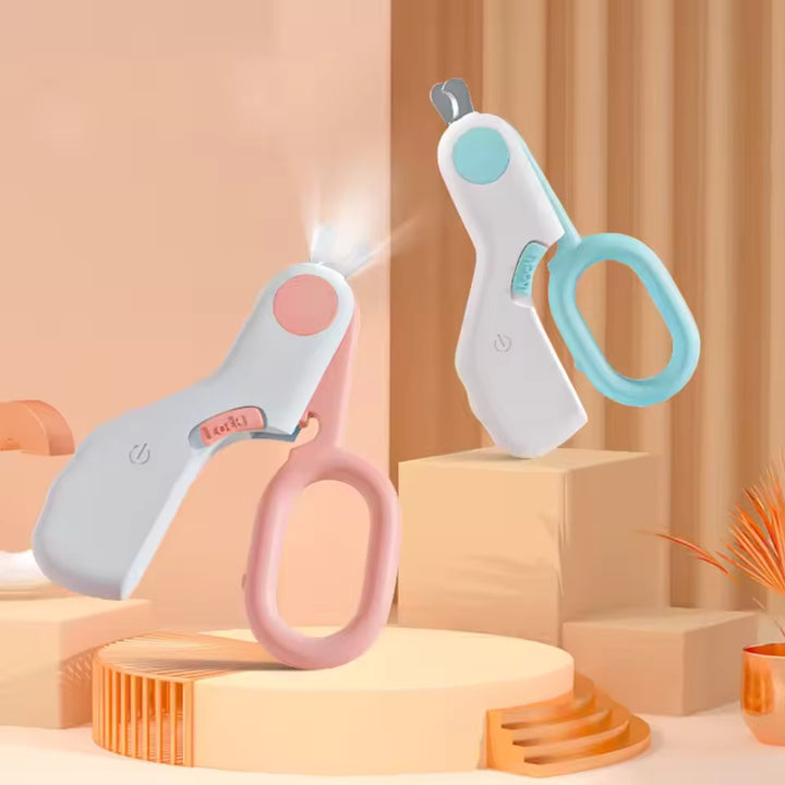 LED Light Dog Nail Clipper with Safety Lock