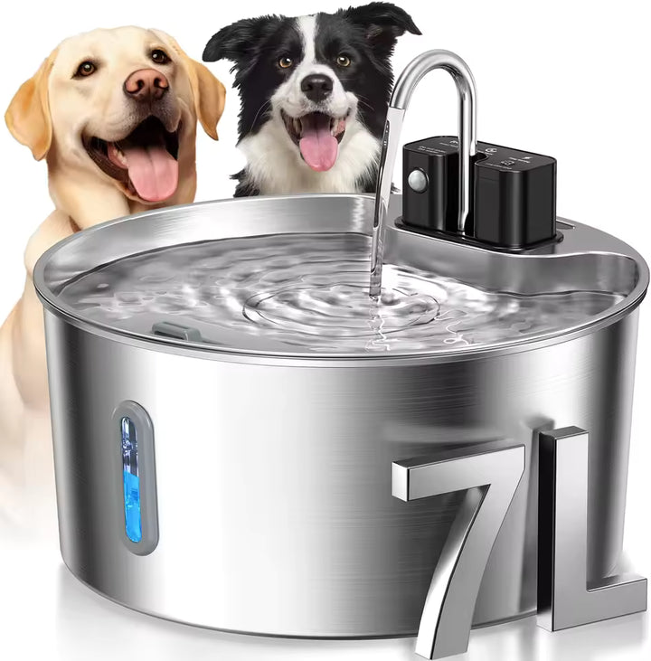 Smart Sensor Stainless Steel Dog Water Fountain 7L