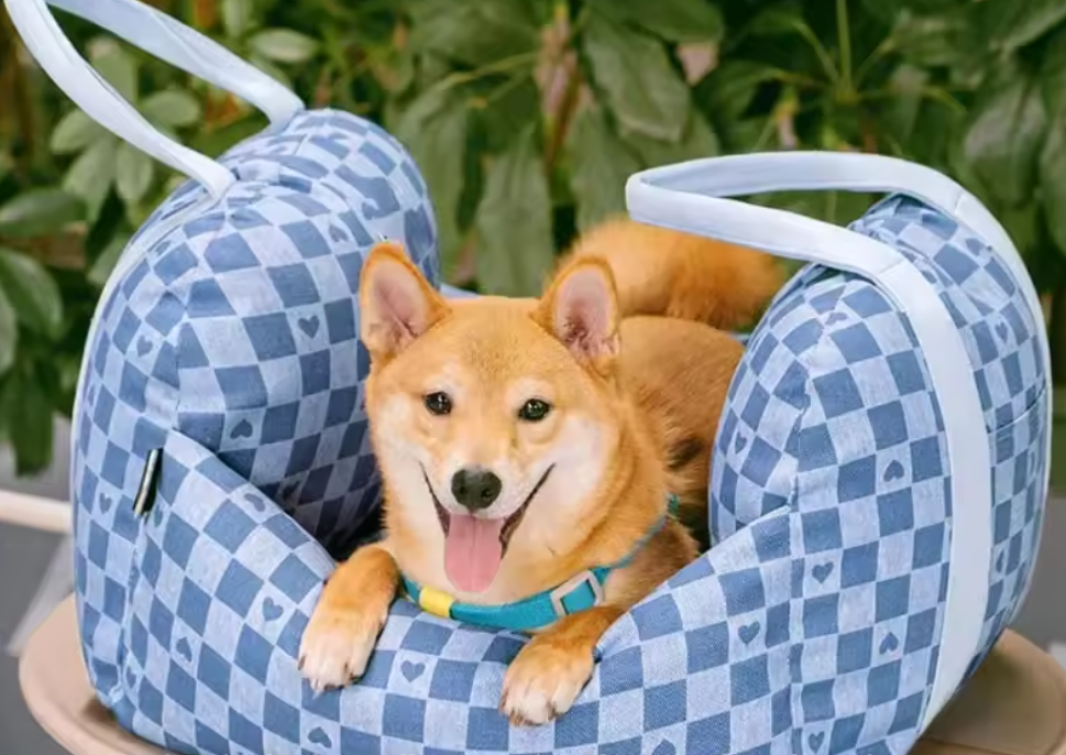 Portable Dog Car Booster Seat Bed