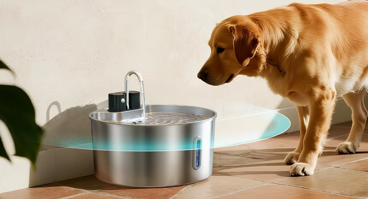 Smart Sensor Stainless Steel Dog Water Fountain 7L