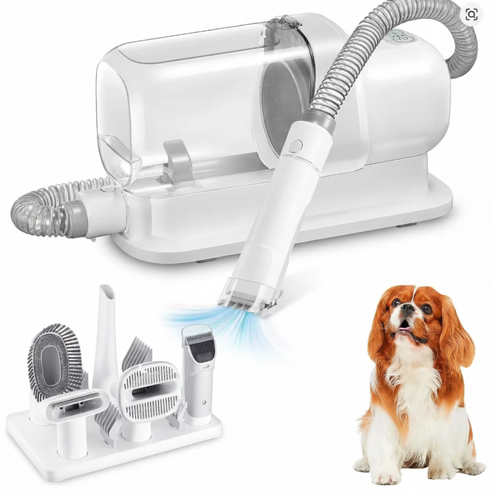 Dog Grooming Vacuum Kit with Large Dust Cup