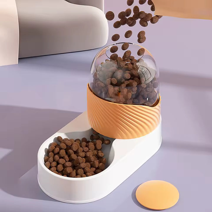 Large Capacity Dog Auto Feeder &amp; Water Dispenser