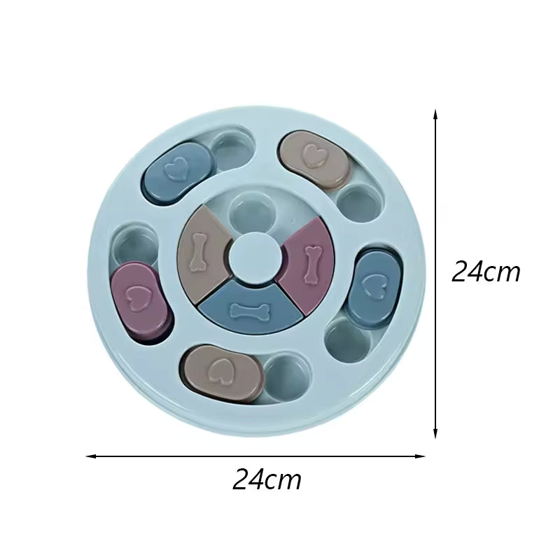 Interactive Slow Feed Dog Puzzle Toy Bowl