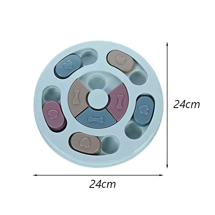 Interactive Slow Feed Dog Puzzle Toy Bowl