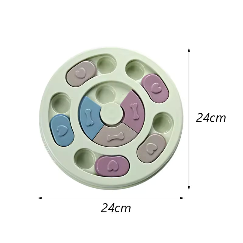 Interactive Slow Feed Dog Puzzle Toy Bowl